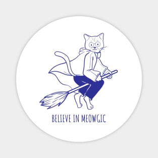 Believe in Meowgic Magnet